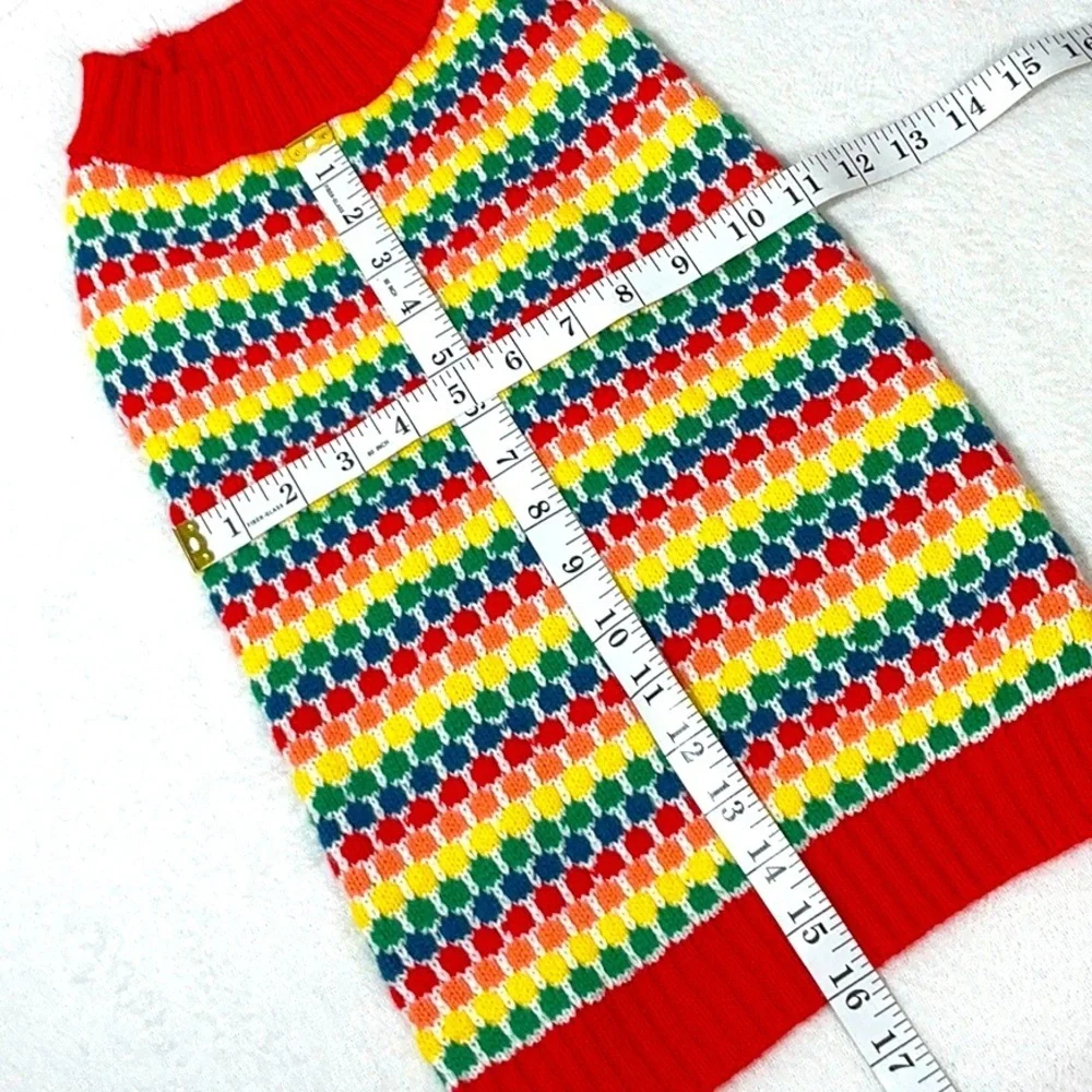 Colorful Striped Knit Sweater